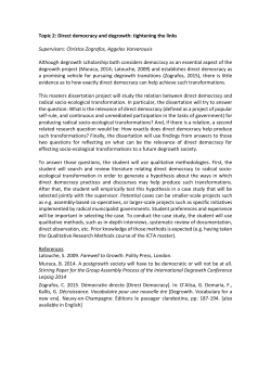 Direct democracy and degrowth