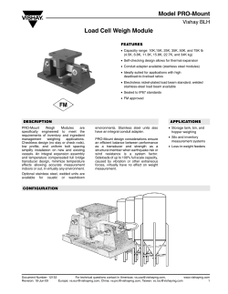 Model PRO-Mount Load Cell Weigh Module