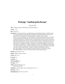 Package `random.polychor.pa`