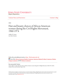 Hair and beauty choices of African American women during the Civil