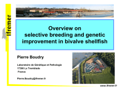 Overwiew on selective breeding and genetic - Archimer