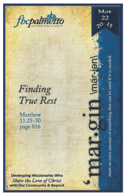 Devotional - FBC Palmetto