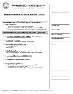Floodplain Permit