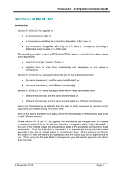 Section 67 - RevenueSA