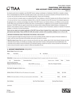 TIAA-CREF FUNDS TRADITIONAL AND ROTH IRAs NEW