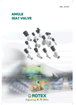 Rotex Angle Seated Valve Catalog Sept-2011