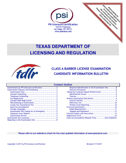 Texas Department of Licensing and Regulation