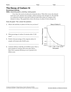 The Decay of Carbon-14