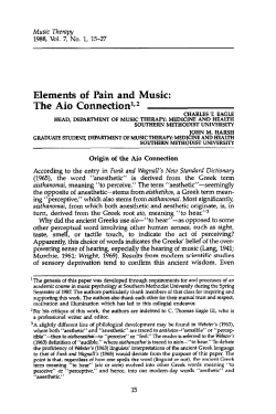 Elements of Pain and Music: The Aio Connection