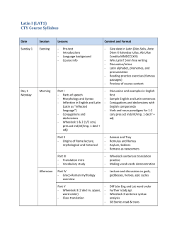 Latin I (LAT1)