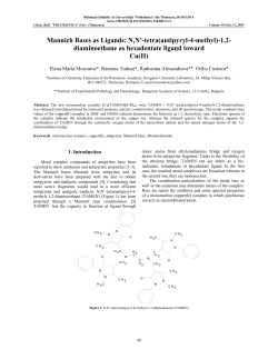 Mannich Bases as Ligands: N,N`-tetra(antipyryl-4-methyl)