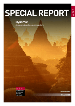 Myanmar: a nonproliferation success story
