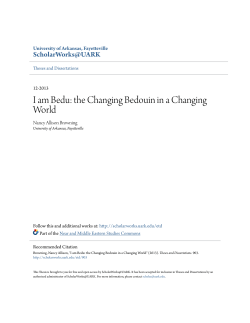 I am Bedu: the Changing Bedouin in a Changing World