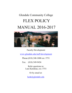 Flex Manual - Glendale Community College