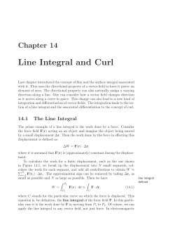 Line Integral and Curl