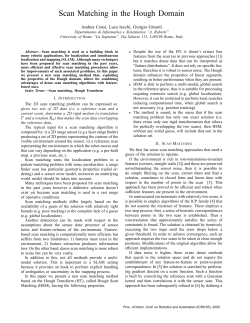 Scan Matching in the Hough Domain - Dipartimento di Informatica e