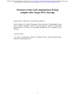 Structure of the Cpf1 endonuclease R