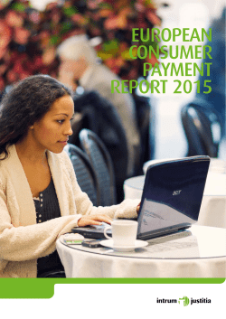 EuropEan ConsumEr paymEnt rEport 2015
