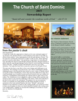 pdf Stewardship Report 2015 - The Church of St. Dominic
