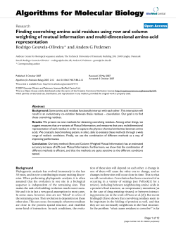 Finding coevolving amino acid residues using row and column