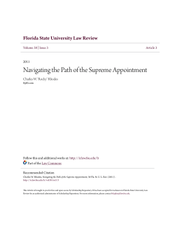 Navigating the Path of the Supreme Appointment