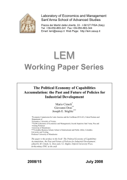 The Political Economy of Capabilities Accumulation