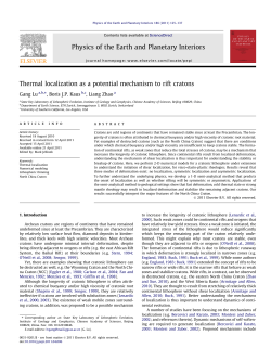 Thermal localization as a potential mechanism to rift cratons