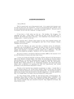 acknowledgements