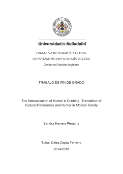TRABAJO DE FIN DE GRADO The Naturalization of