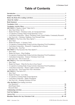 A Christmas Carol - Hawker Brownlow Education