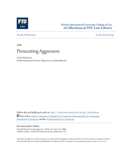 Prosecuting Aggression - eCollections @ FIU Law Library