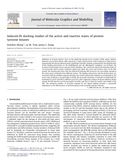 Induced-fit docking studies of the active and inactive states of protein