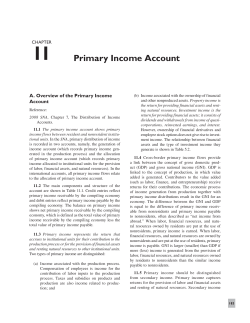 Primary Income Account