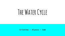 The Water Cycle