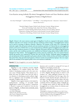 Cross Reaction among Antibody Pili subunit Hemagglutinin Proteins