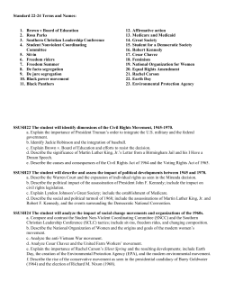Standard 22-24 Terms and Names: 1. Brown v Board of Education 2