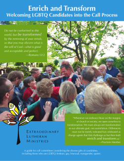 Enrich and Transform - Extraordinary Lutheran Ministries