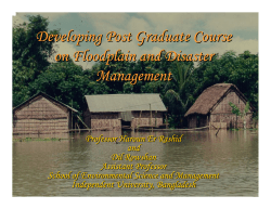 Causes of Flood in Bangladesh