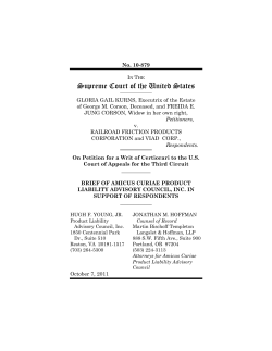 Kurns v. Railroad Friction Products Corp. and Viad Corp.