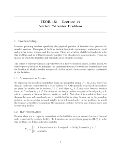 Vertex P-Center Problem