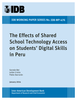 The Effects of Shared School Technology Access on Students