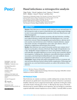 Hand infections: a retrospective analysis
