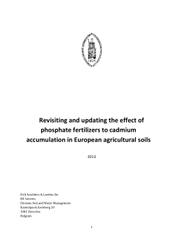 Revisiting and updating the effect of phosphate fertilizers to