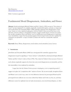 Fundamental Moral Disagreement, Antirealism, and