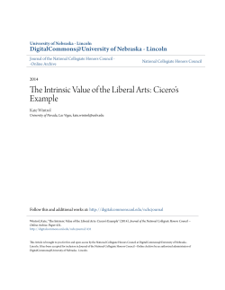The Intrinsic Value of the Liberal Arts