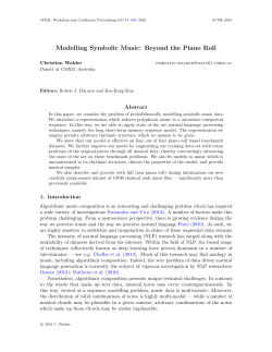Modelling Symbolic Music: Beyond the Piano Roll