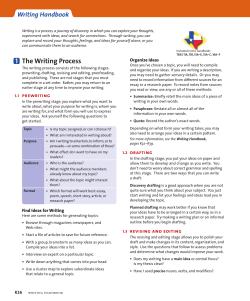 Writing Handbook