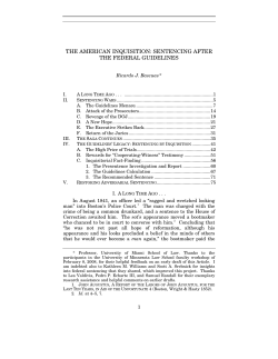 the american inquisition:sentencing after the federal guidelines