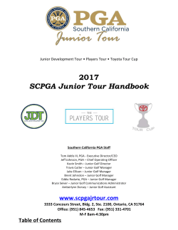 2017 SCPGA Junior Tour Handbook
