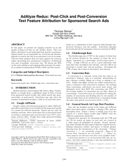 AdAlyze Redux: Post-Click and Post